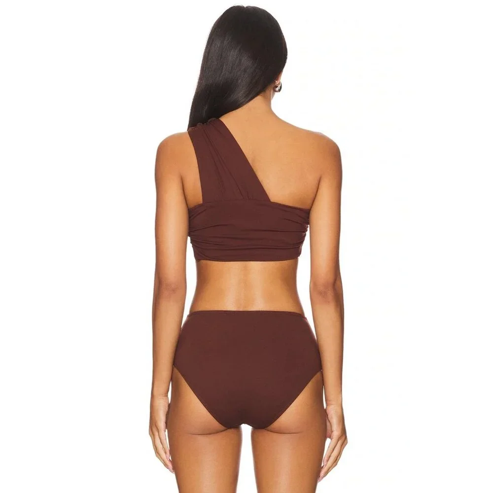 A.L.C. Athena Bikini Top in Carob Brown